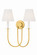 Midtown Two Light Wall Sconce in Aged Brass (70|4082AGB)