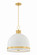 Briscoe Three Light Pendant in Aged Brass (70|2133AGBSWH)