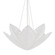 Azores Three Light Chandelier in Warm Silver Leaf (68|56128WSL)
