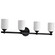 Solara Four Light Vanity in Matte Black (72|608644)