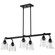 Grayson Six Light Island Pendant in Matte Black (72|608610)