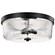 Grayson Three Light Flush Mount in Matte Black (72|608609)
