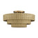 Weavington Five Light Semi-Flush Mount in Antique Gold Leaf (107|6059948)
