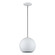 Kuppola LED Pendant in White w/Brushed Nickel (107|6027803)