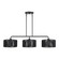 Acordia Three Light Linear Chandelier in Black (107|6023304)