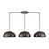 Domma Three Light Linear Chandelier in English Bronze w/Antique Brass (107|5151292)