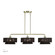 Florell Three Light Linear Chandelier in Antique Brass (107|4914301)