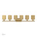 Weavington Six Light Vanity in Antique Gold Leaf (107|1370648)