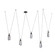Melt LED Chandelier in Smoke (314|GADLC02)