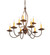 Earl Nine Light Chandelier in Antique Rust (57|288069)