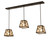 Diamond Three Light Island Pendant in Oil Rubbed Bronze (57|287764)