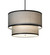 Cilindro Three Light Pendant in Solar Black (57|284772)