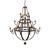 Barrel Stave 16 Light Chandelier in Oil Rubbed Bronze/Gray Reclaimed Elm (57|282862)