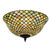 Tiffany Fishscale Three Light Flush Mount in Mahogany Bronze (57|281858)