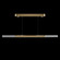 Antonia LED Linear Pendant in Gold Leaf/Brass/No Skin (48|100149310)