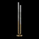 Antonia LED Floor Lamp in Gold Leaf/Brass/Smoke (48|100148312)