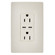 radiant 65W USB Outlet, Type C, 15A, Tamper-Resistant in Light Almond (246|R26USBPD65LA)