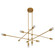Mika Ten Light Chandelier in Brushed Brass (19|369756)