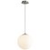 Luna LED Pendant in Satin Nickel (19|367324)