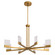 Gamma LED Chandelier in Brushed Brass (19|365156)