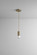 Magneta LED Pendant in Aged Brass (19|3607140)