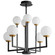 Bonzo LED Chandelier in Black|Aged Brass (19|3281540)