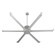 Enorme 78''Ceiling Fan in Classic Nickel (19|312923)