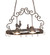 Poulet Two Light Pot Rack in Cortez Gold (57|290251)
