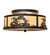 Leaping Trout Two Light Flush Mount in Oil Rubbed Bronze (57|286242)