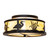 Wildlife At Dawn Two Light Flush Mount in Oil Rubbed Bronze (57|286075)