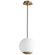 Terra LED Pendant in Aged Brass (19|369040)