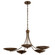 Palmela Five Light Chandelier in Lacquered Brass (12|52856LBRLBZ)