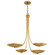Palmela Four Light Chandelier in Lacquered Brass (12|52855LBR)