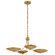 Palmela Four Light Chandelier/Semi Flush in Lacquered Brass (12|52854LBR)