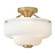 Adella LED Semi-Flush Mount in Lacquered Brass (13|48571LCB)