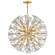 Maya LED Chandelier in Unlacquered Brass (138|FR46905UB)