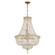 Roslyn Nine Light Chandelier in Aged Brass (60|ROSA1009AGCLMWP)