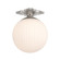 Orly One Light Semi Flush Mount in Polished Nickel (60|ORY1003PNWH)