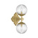 Orly Two Light Wall Sconce in Aged Brass (60|ORY1002AGCL)