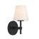 Colton One Light Wall Sconce in Black (60|COL201BK)