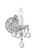 Maria Theresa One Light Wall Sconce in Polished Chrome (60|4471CHCLSAQ)