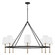 Hollis Eight Light Chandelier in Matte Black with Hammered Gold (65|460781MBG717)