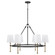 Hollis Six Light Chandelier in Matte Black with Hammered Gold (65|460761MBG717)