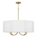 Adrian Four Light Chandelier in Aged Brass (65|459541AD)