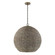 Morada One Light Pendant in Aegean Grey and Dark Brass (65|359711AGD)