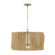 Archer Four Light Pendant in Blonde Wood and Matte Brass (65|344642BWB)