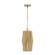 Archer One Light Pendant in Blonde Wood and Matte Brass (65|344613BWB)