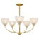 Whitecap Five Light Chandelier in Brushed Gold (10|WHP5028BRG)