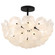 Audrey Four Light Semi-Flush Mount in Matte Black (10|AUD1718MBK)