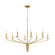 Alexander Eight Light Chandelier in Brushed Gold (10|ALEX5040BRG)